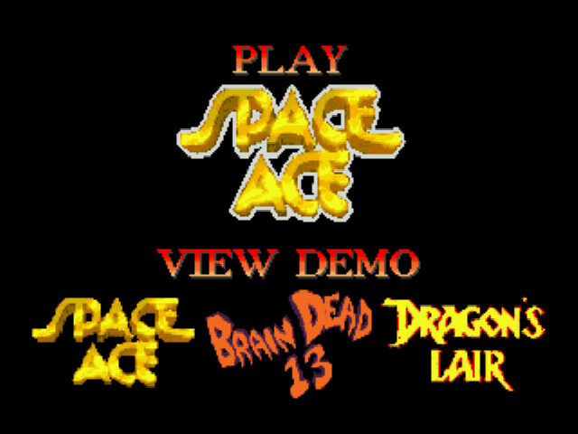 Space Ace Title Screen